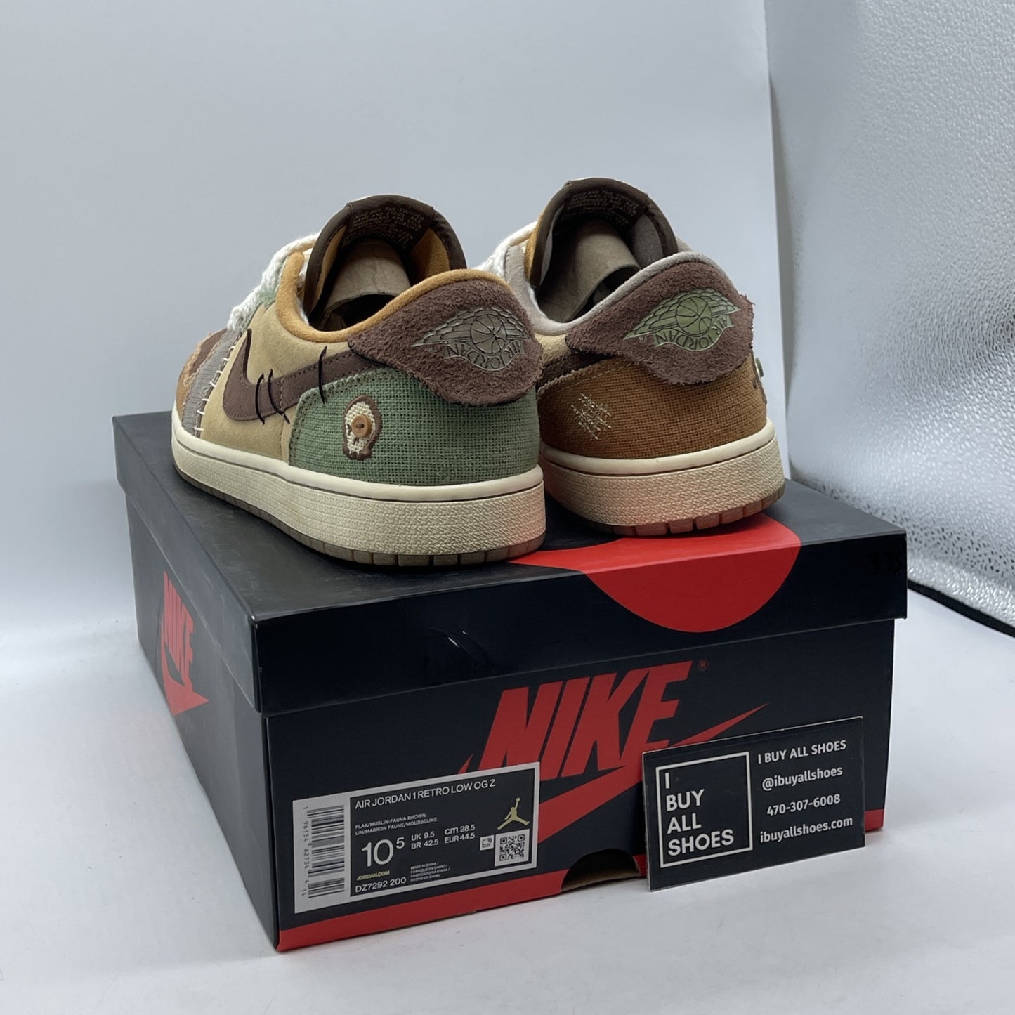 Size 10.5 - Jordan 1 Retro OG x Zion Williamson Low Voodoo Suede (DZ7292-200)