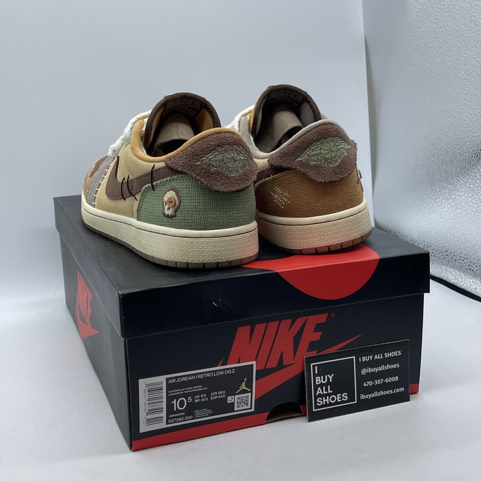 Size 10.5 - Jordan 1 Retro OG x Zion Williamson Low Voodoo Suede (DZ7292-200)