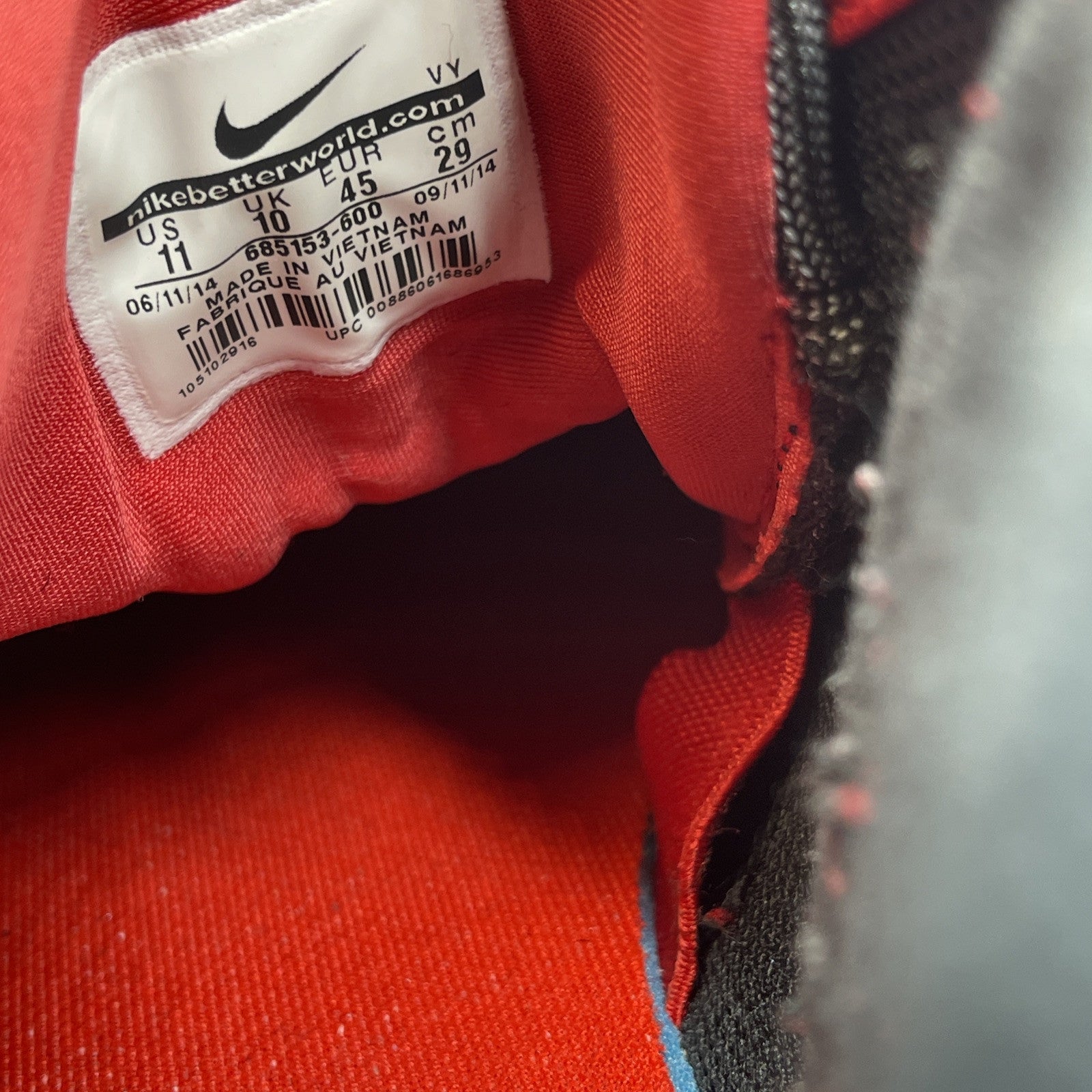 Size 11 - Nike Air Max Penny 1 University Red Black Suede (685153-600)