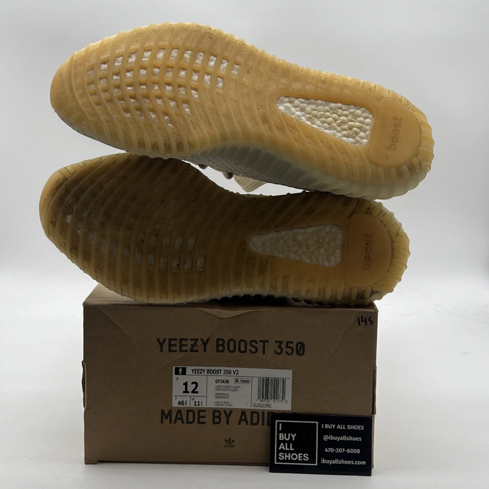 Size 12 - Adidas Yeezy Boost 350 V2 Low Light (GY3438)