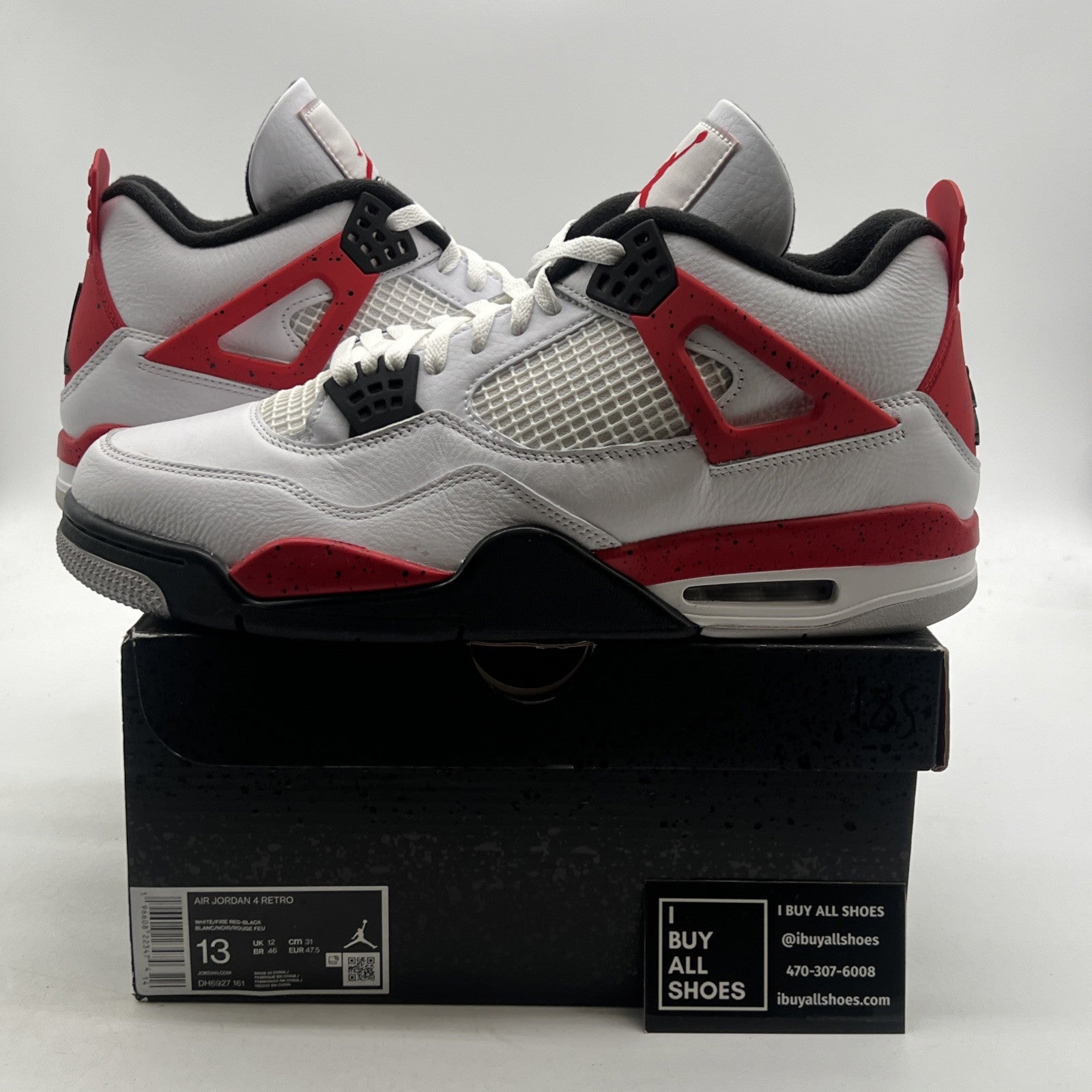 Size 13 - Air Jordan 4 Retro Mid Red Cement (DH6927-161)