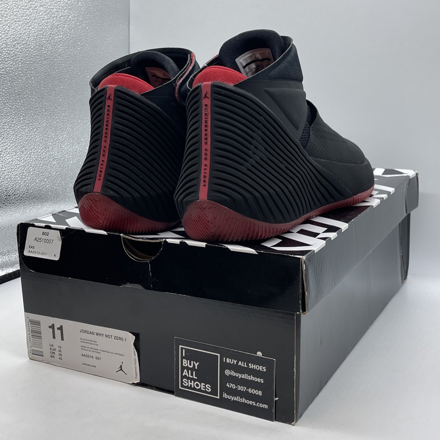 Size 11 - Jordan Why Not Zer0.1 Bred Suede Leather (AA2510-007)