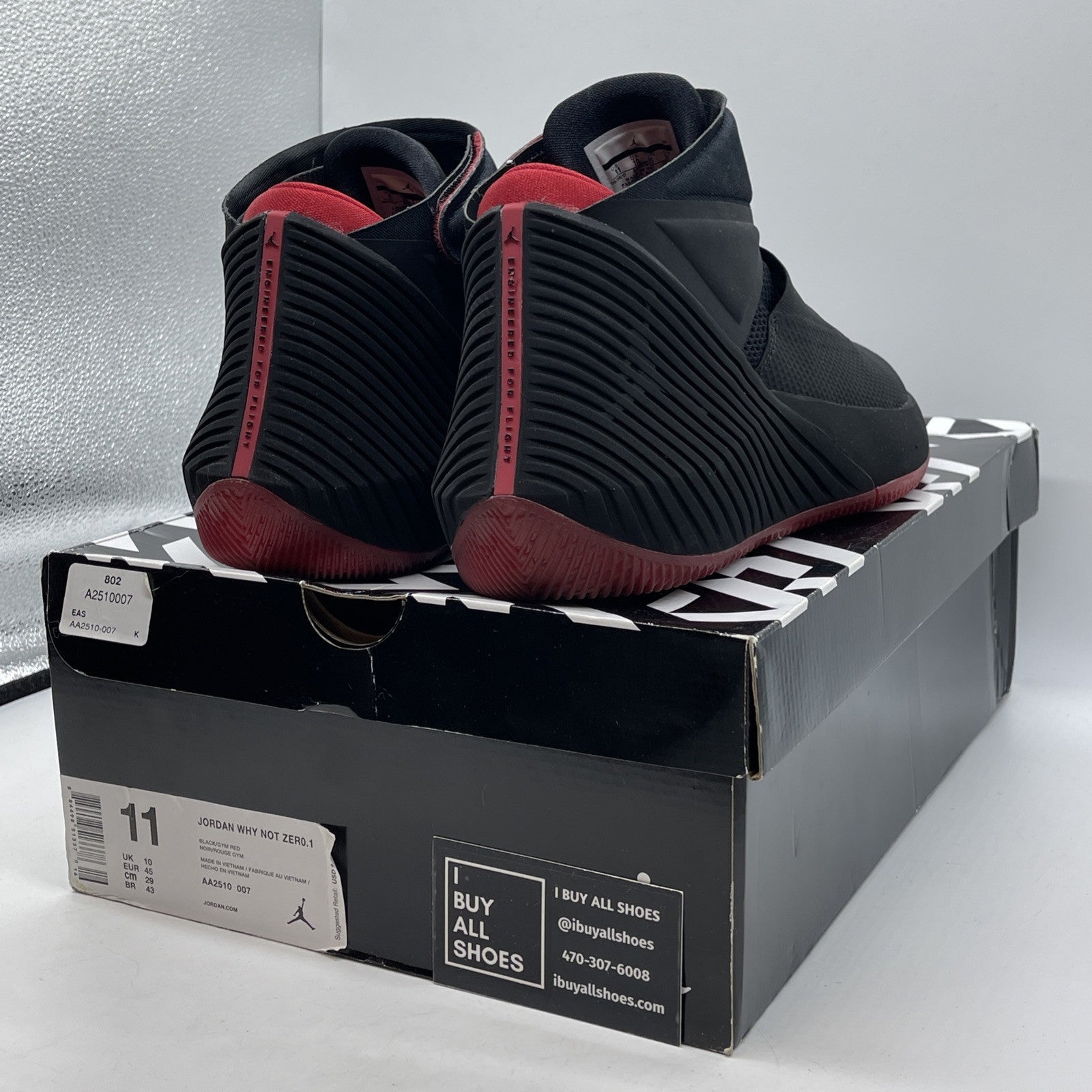 Size 11 - Jordan Why Not Zer0.1 Bred Suede Leather (AA2510-007)