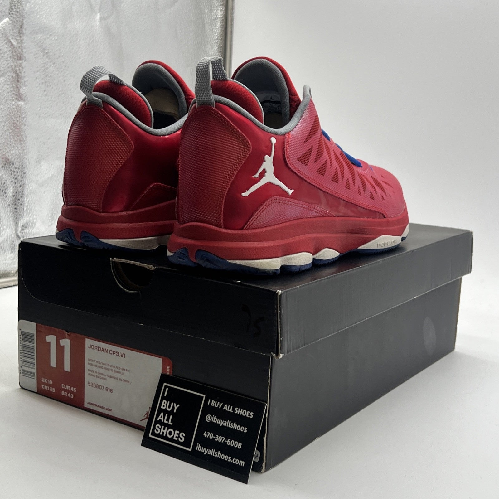 Size 11 - Jordan CP3.VI Sport Red (535807-616)