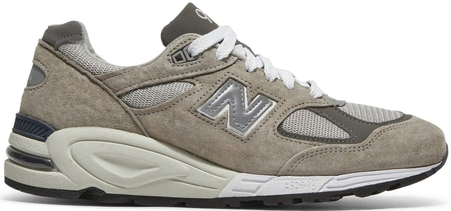 Size 10.5 - New Balance 990v2 Made in USA Grey Suede Leather (M990GY2)