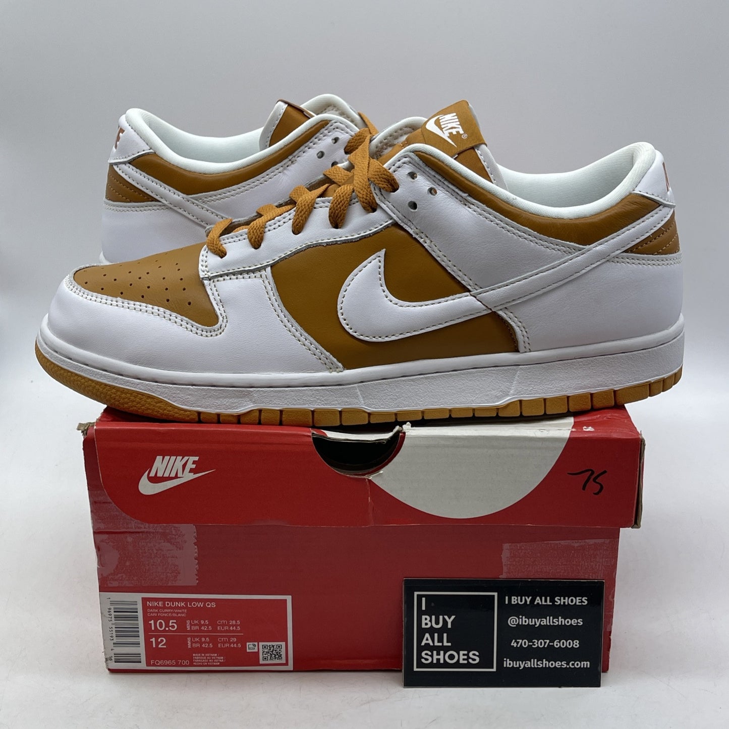 Size 10.5 - Nike Dunk CO.JP 2024 Low Reverse Curry Brown Leather (FQ6965-700)