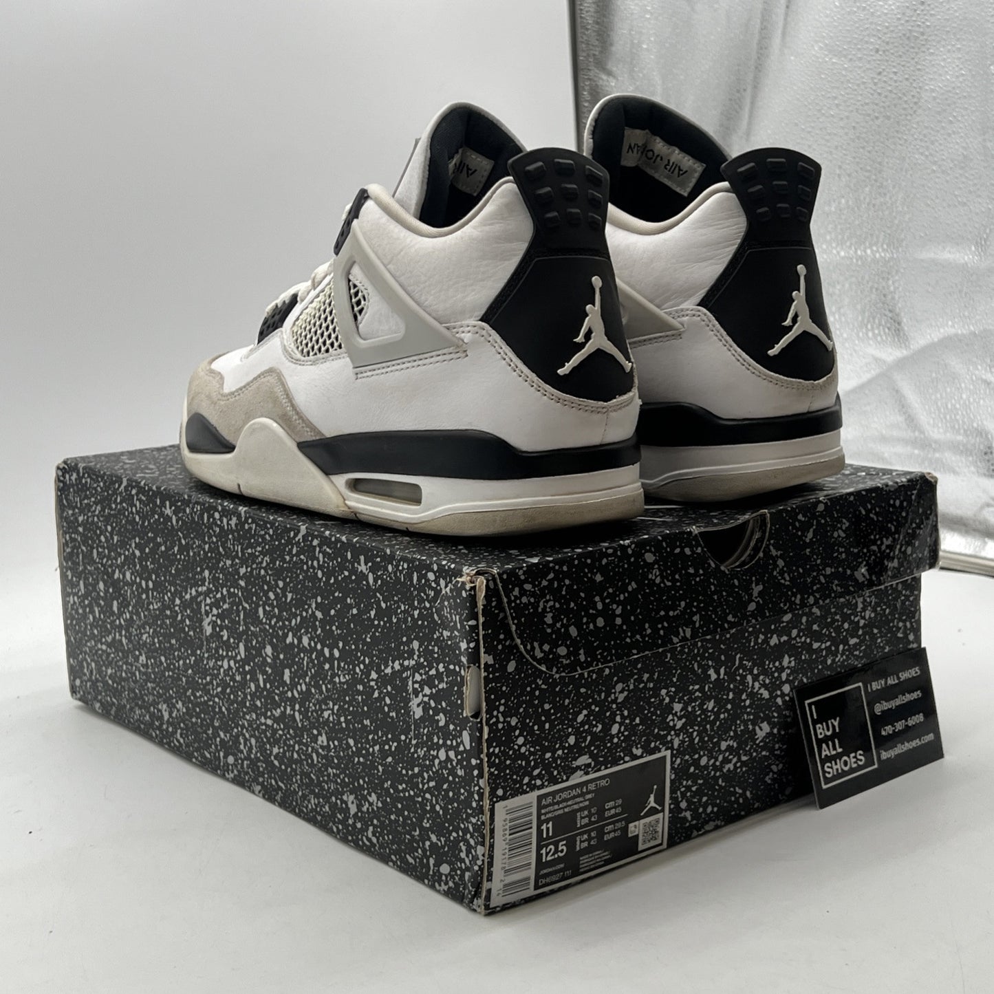Size 11 - Air Jordan 4 Retro Mid Military Black (DH6927-111)