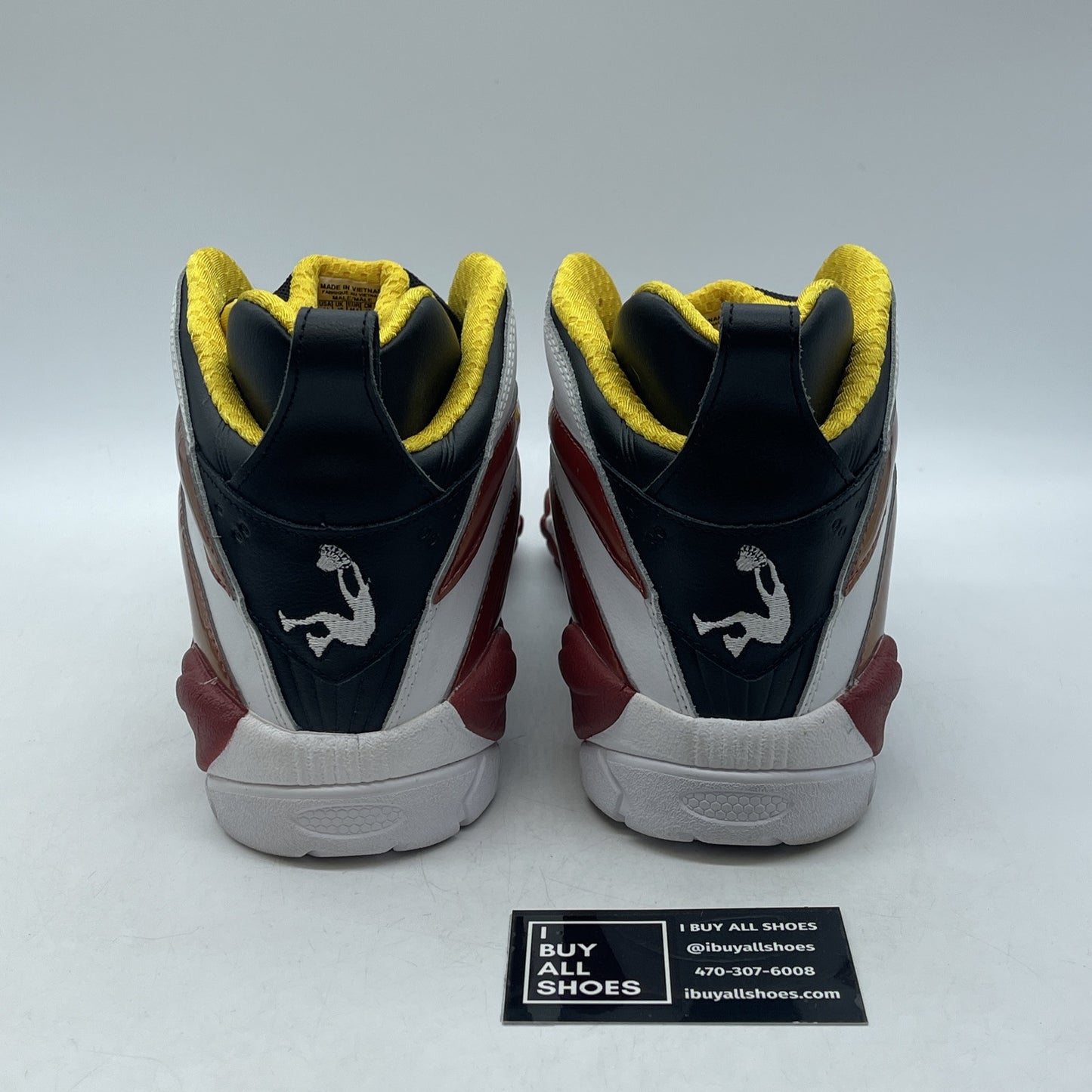 Size 11 - REEBOK SHAQNOSIS SHAQ V51849 MIAMI HEAT YELLOW RED WHITE Leather