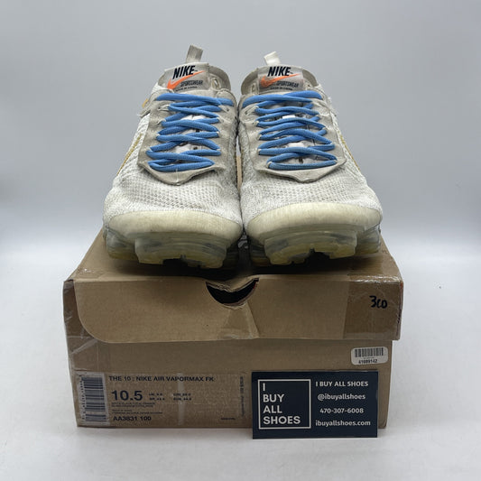 Size 10.5 - Nike Off-White x Air VaporMax Part 2 White Suede (AA3831-100)