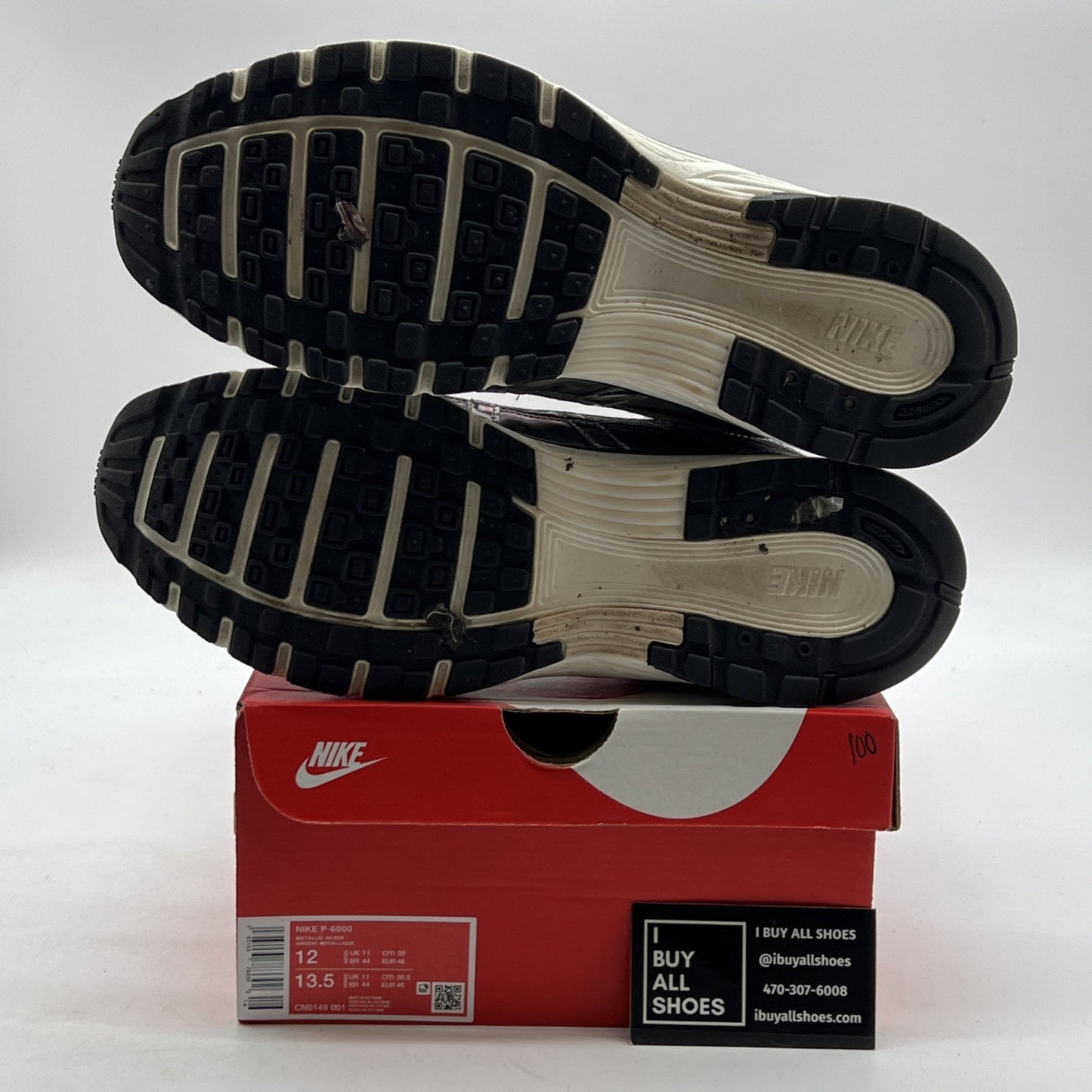 Size 12 - Nike P-6000 Metallic Silver (CN0149-001)