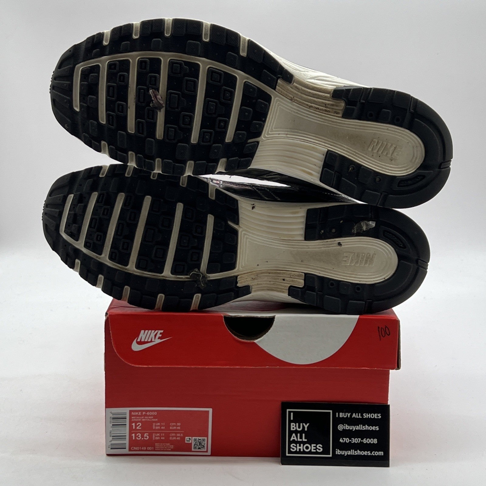 Size 12 - Nike P-6000 Metallic Silver (CN0149-001)