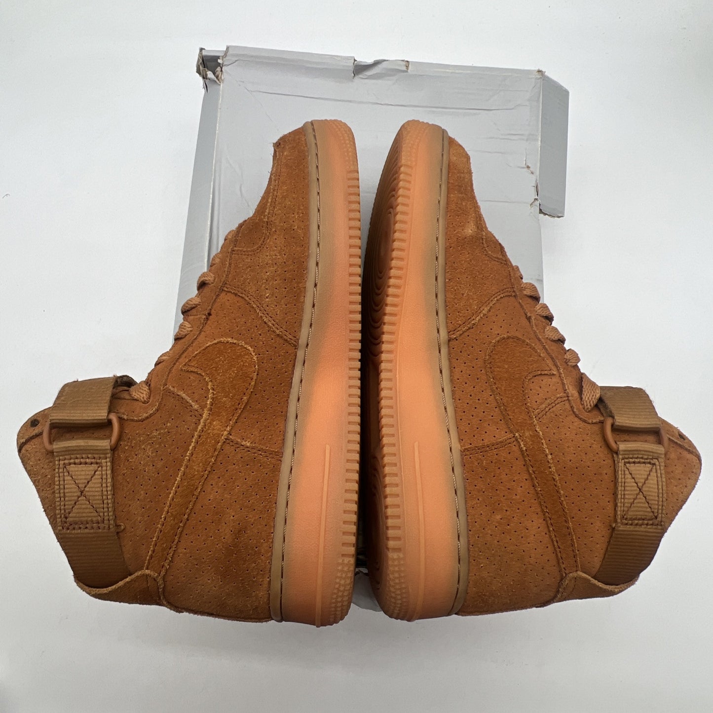Size 9.5 - Nike Air Force 1 Suede High Tawny W (749266-201)