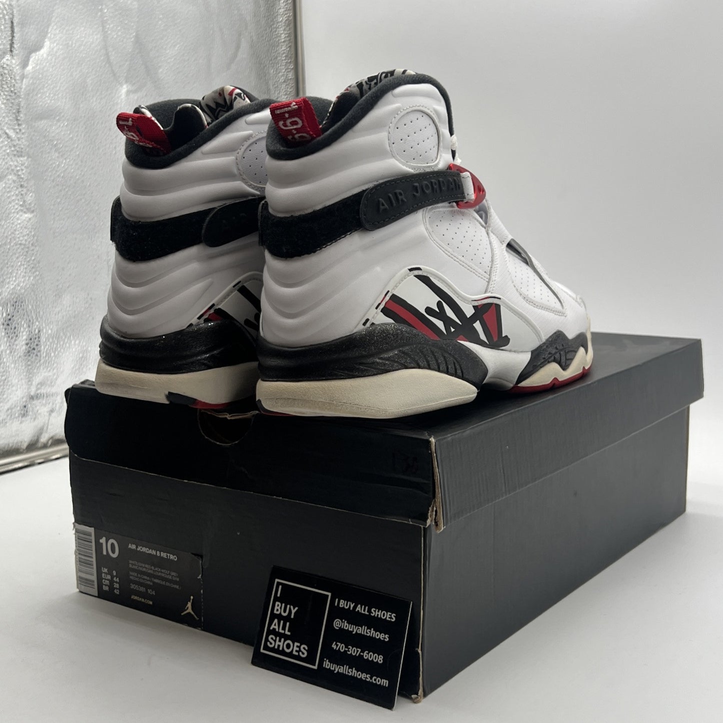 Size 10 - Air Jordan 8 Retro Alternate (305381-104)