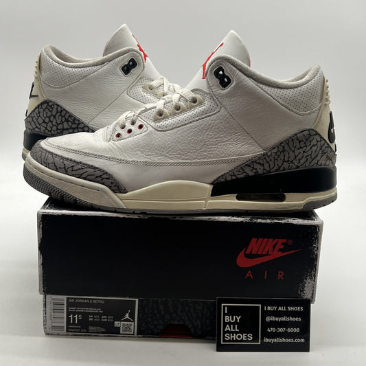 Size 11.5 - Air Jordan 3 Retro Mid White Cement Reimagined (DN3707-100)