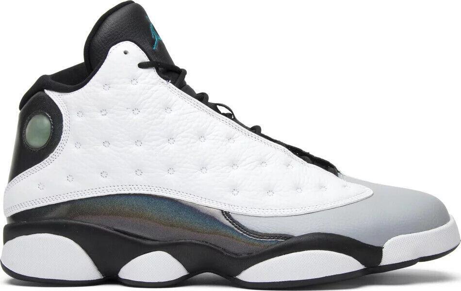 Size 8.5 - Air Jordan 13 Retro Barons White Leather Black (414571-115)