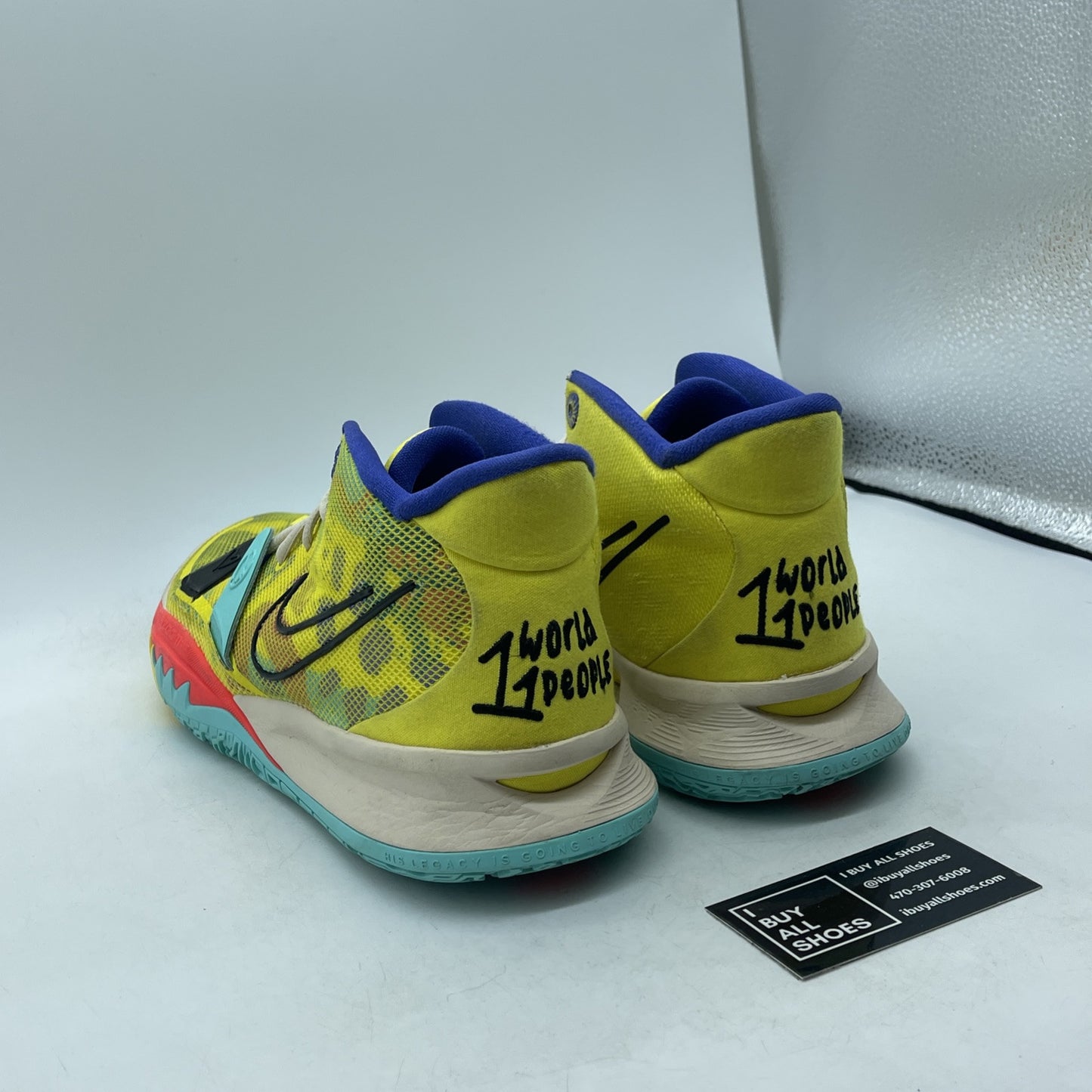 Size 12 - Nike Kyrie 7 EP 1 World 1 People Yellow Black Suede (CQ9327-700)