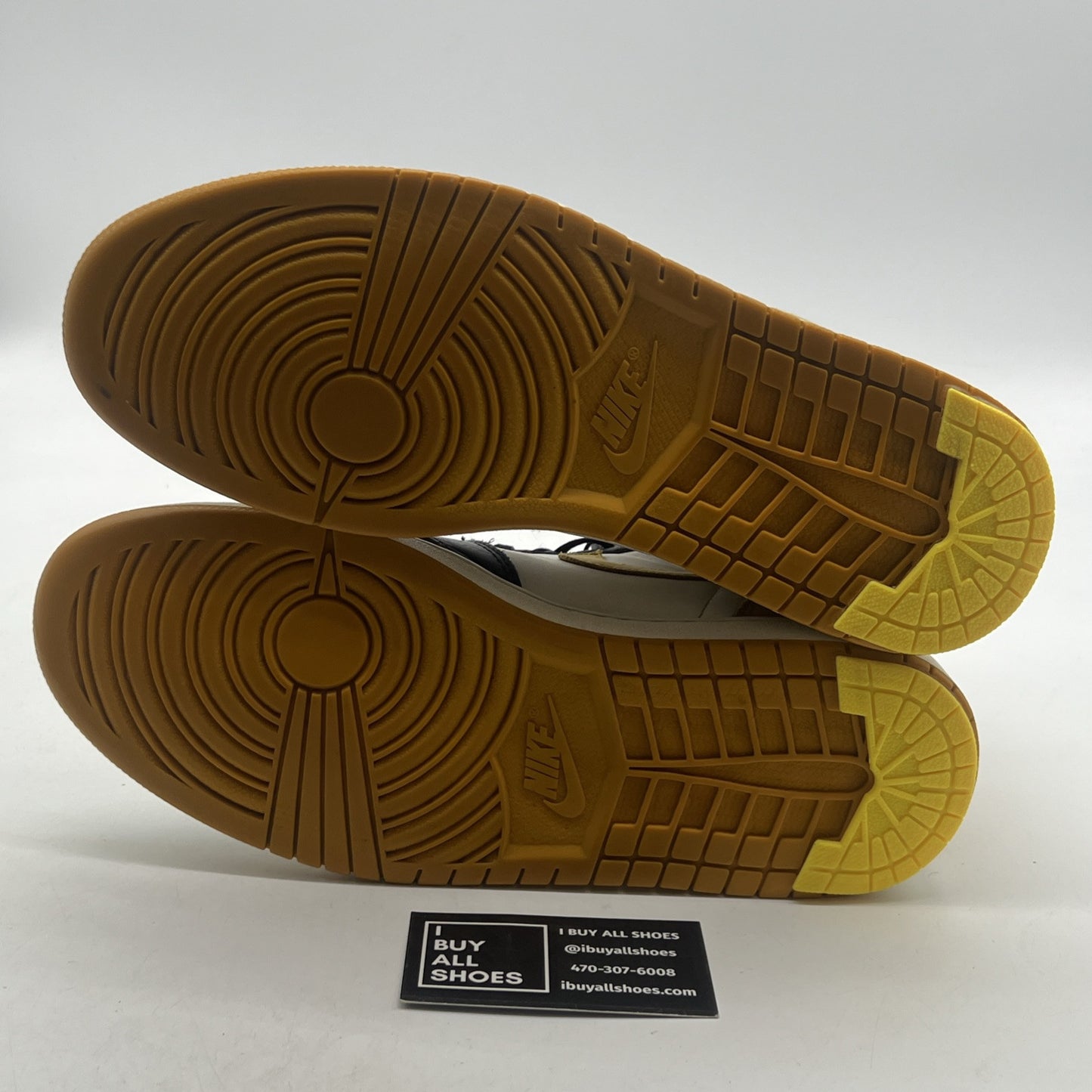 Size 10.5 - Air Jordan 1 Retro OG High Best Hand in the Game - Yellow Ochre