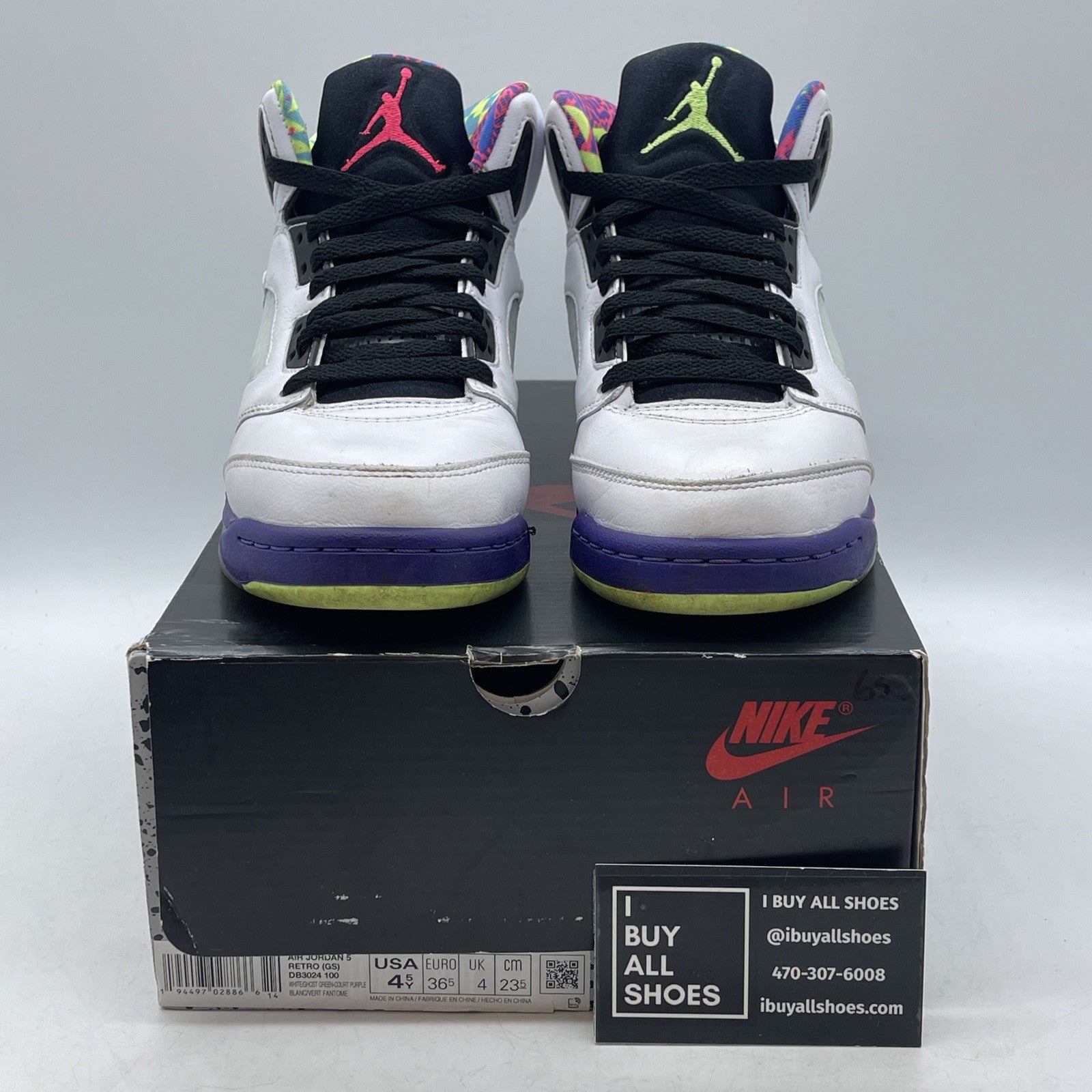 Size 4.5Y - Nike Air Jordan 5 GS Retro Alternate Bel Air (DB3024-100)