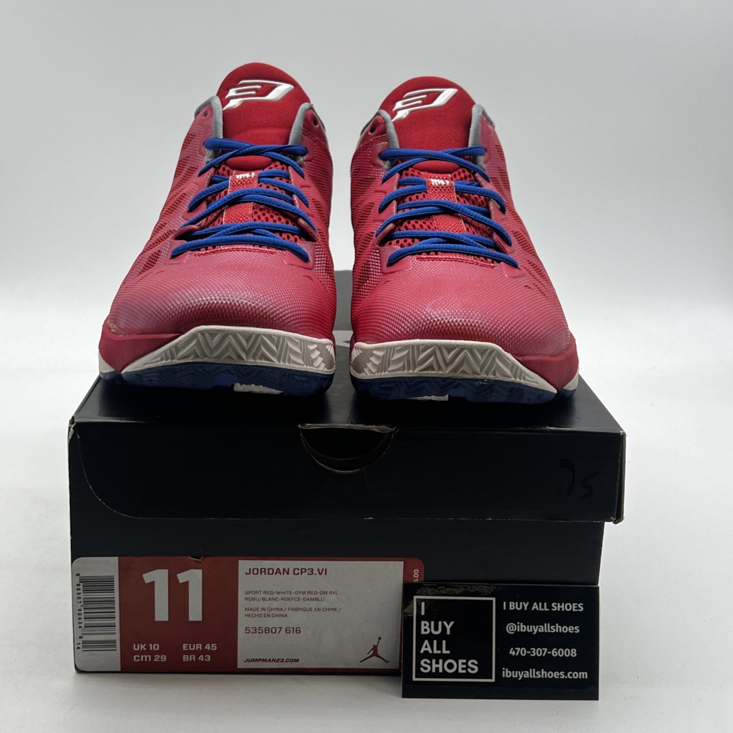Size 11 - Jordan CP3.VI Sport Red (535807-616)