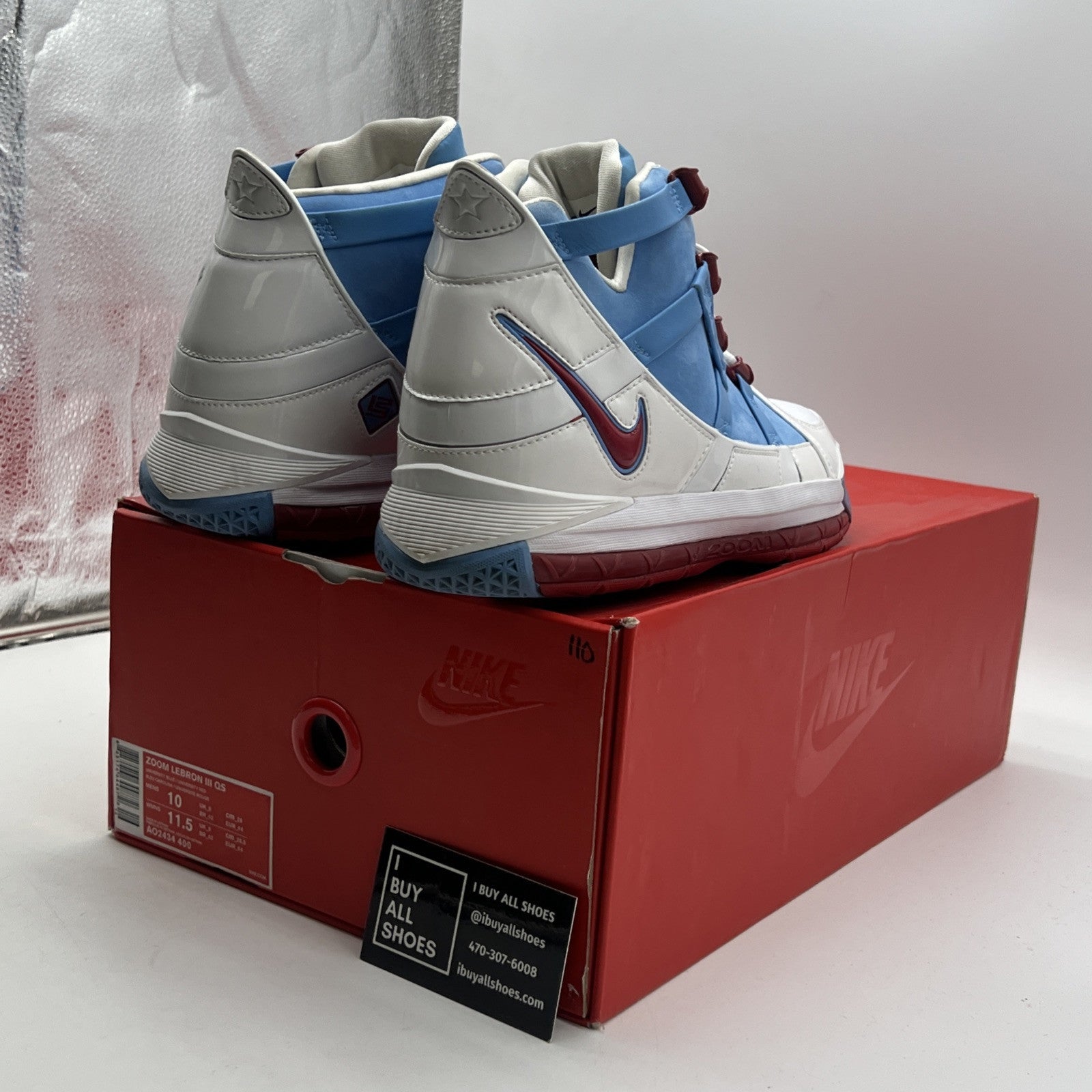 Size 10 - Nike Zoom LeBron 3 Houston Oilers (AO2434-400)