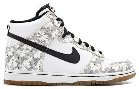Size 13 - Nike Dunk High White - (309432-102)