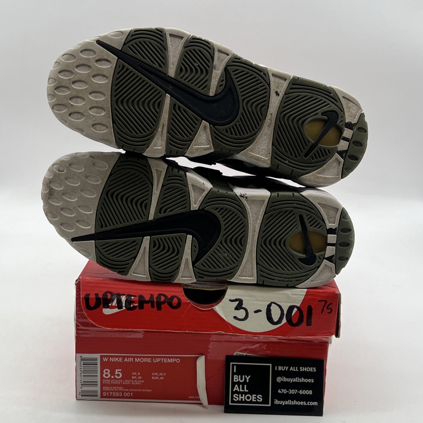 Size 8.5 - Nike Air More Uptempo Shine W (917593-001)