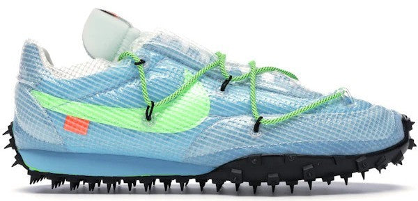 Size 8W - Nike Off-White x Waffle Racer Vivid Sky (CD8180-400)