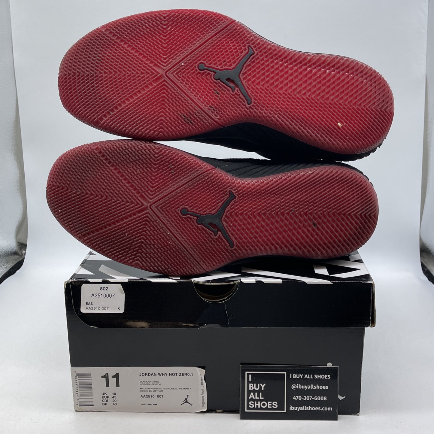 Size 11 - Jordan Why Not Zer0.1 Bred Suede Leather (AA2510-007)