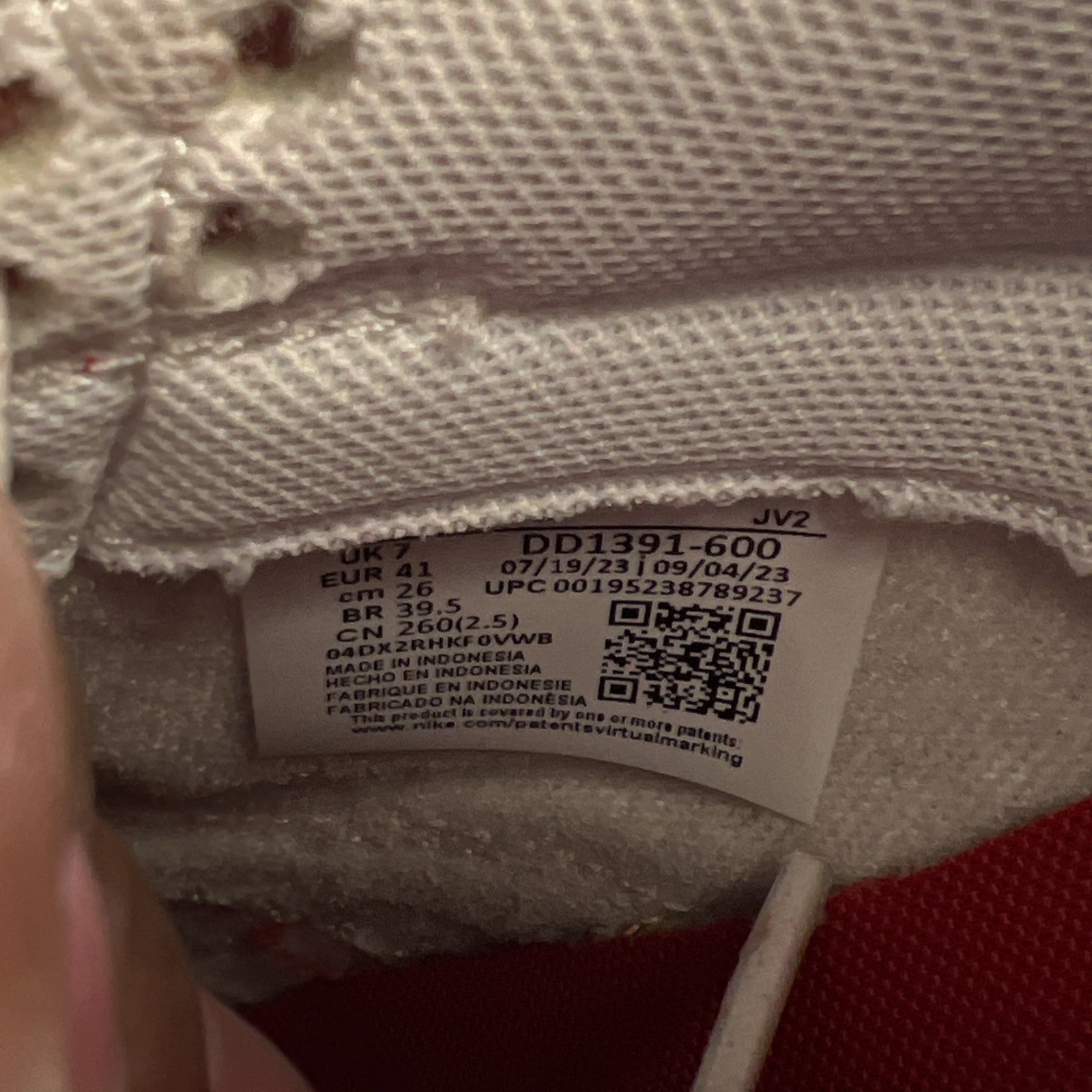 Size 8 - Nike Dunk Low Championship Red (DD1391-600)