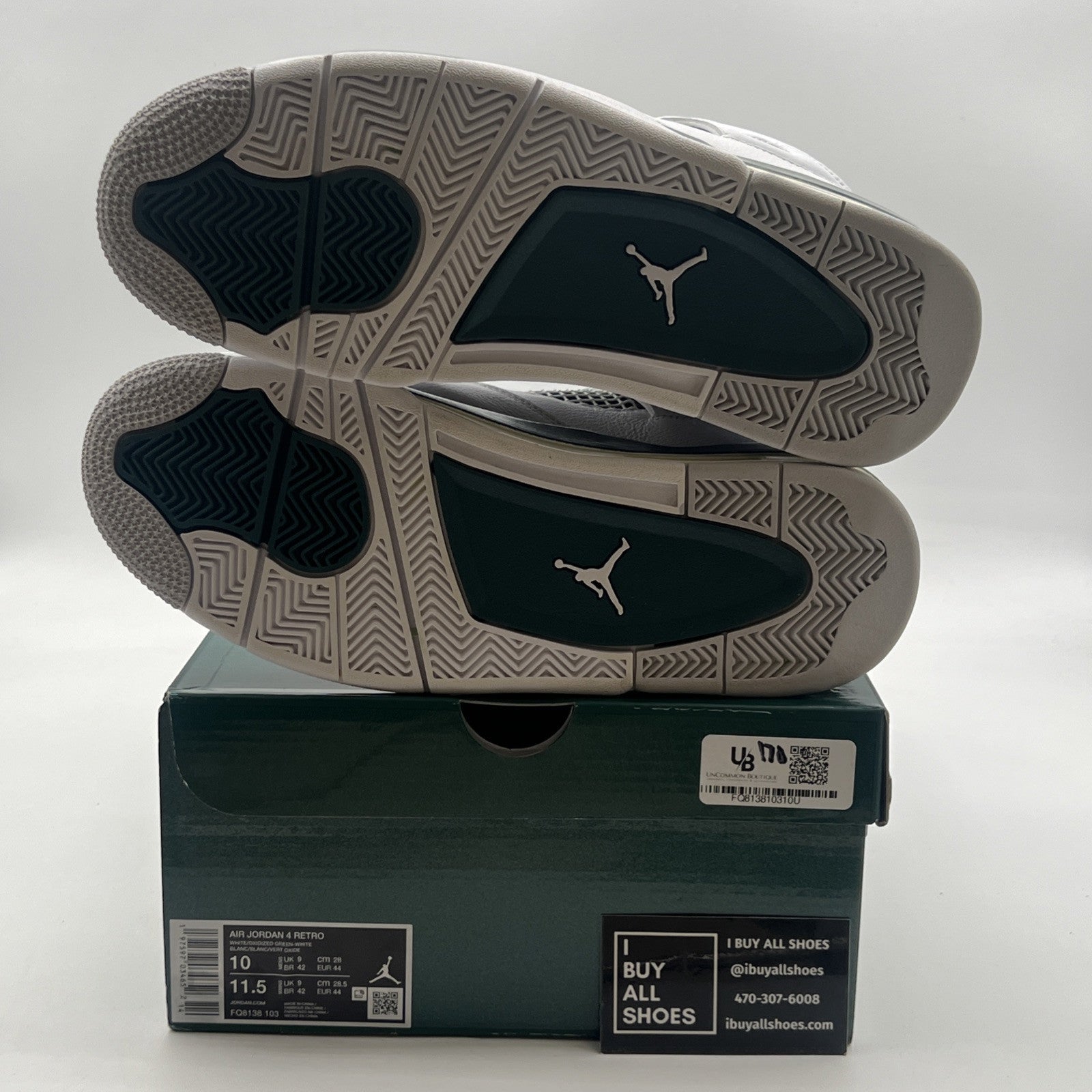 Size 10 - Air Jordan 4 Retro Oxidized Green (FQ8138-103)