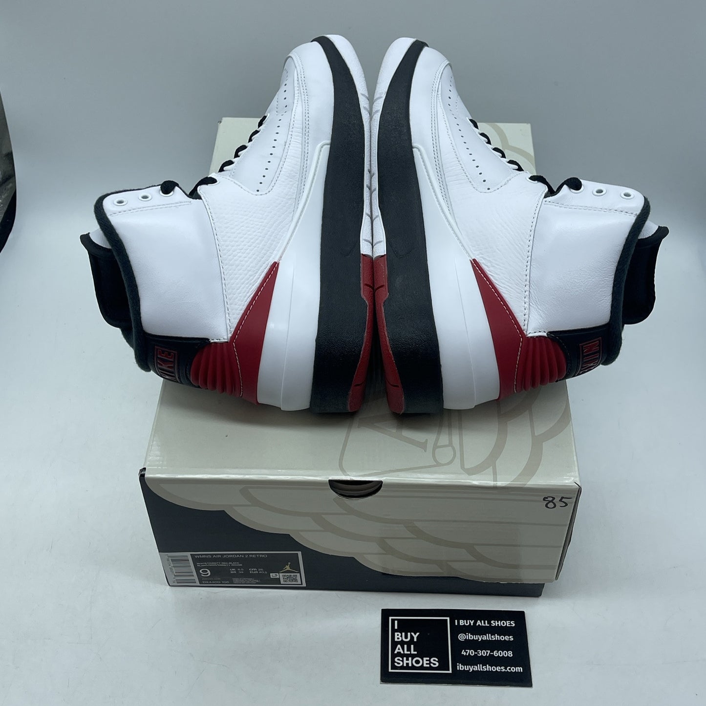 Size 9 - Wmns Air Jordan 2 Retro 2022 Chicago White Red Leather (DX4400-106)