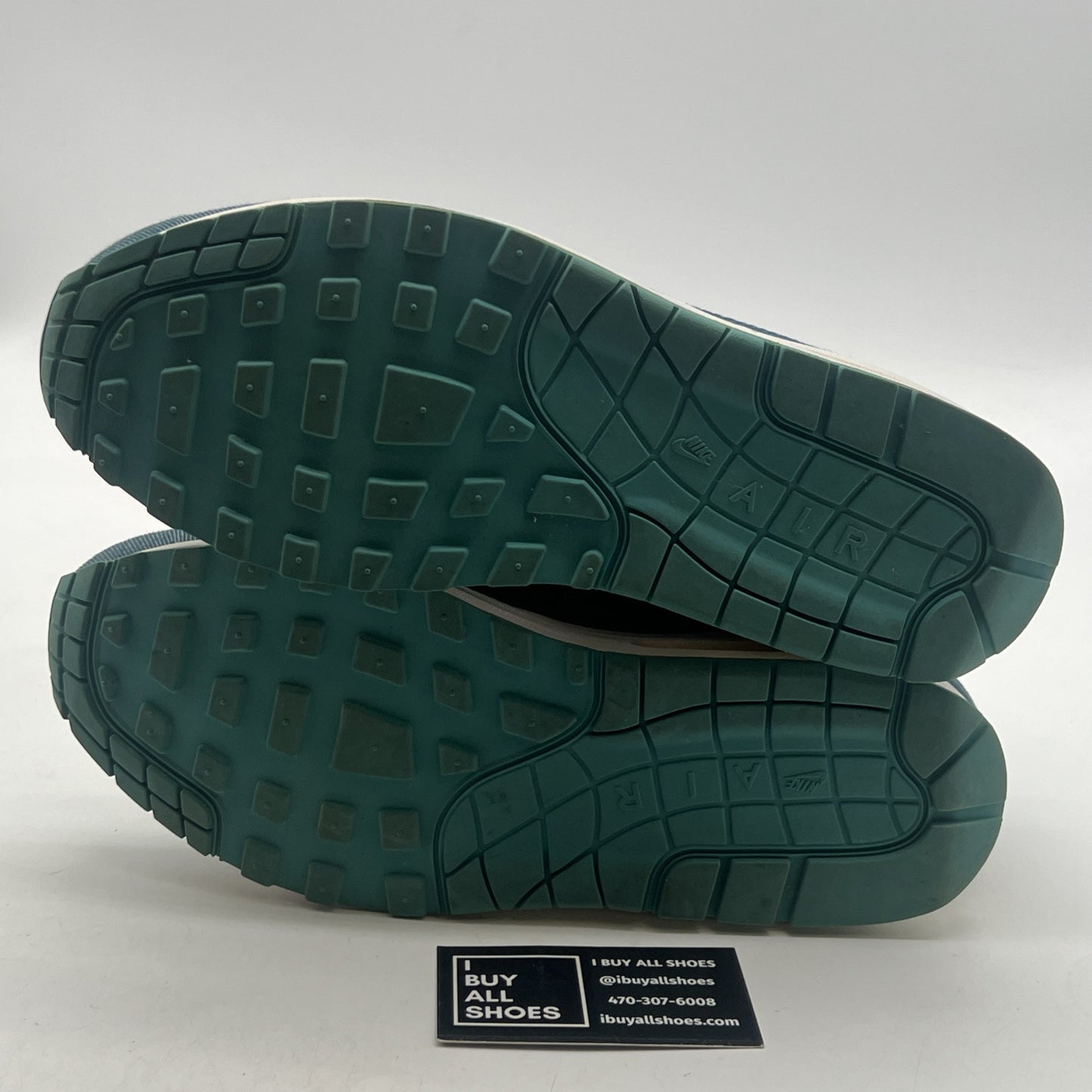 Size 10.5 - Nike Air Max 1 Prm Turquoise Denim (512033-313)