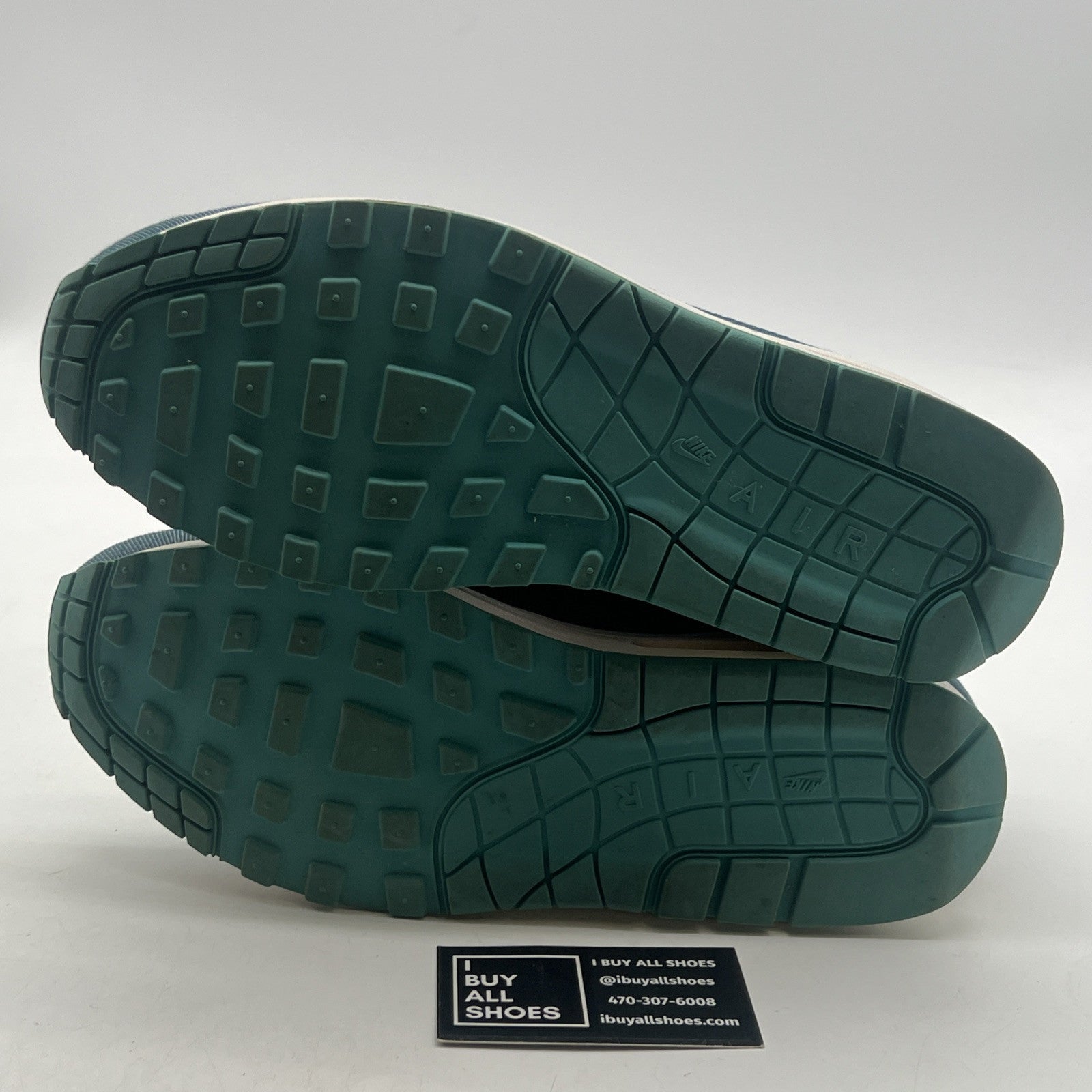 Size 10.5 - Nike Air Max 1 Prm Turquoise Denim (512033-313)