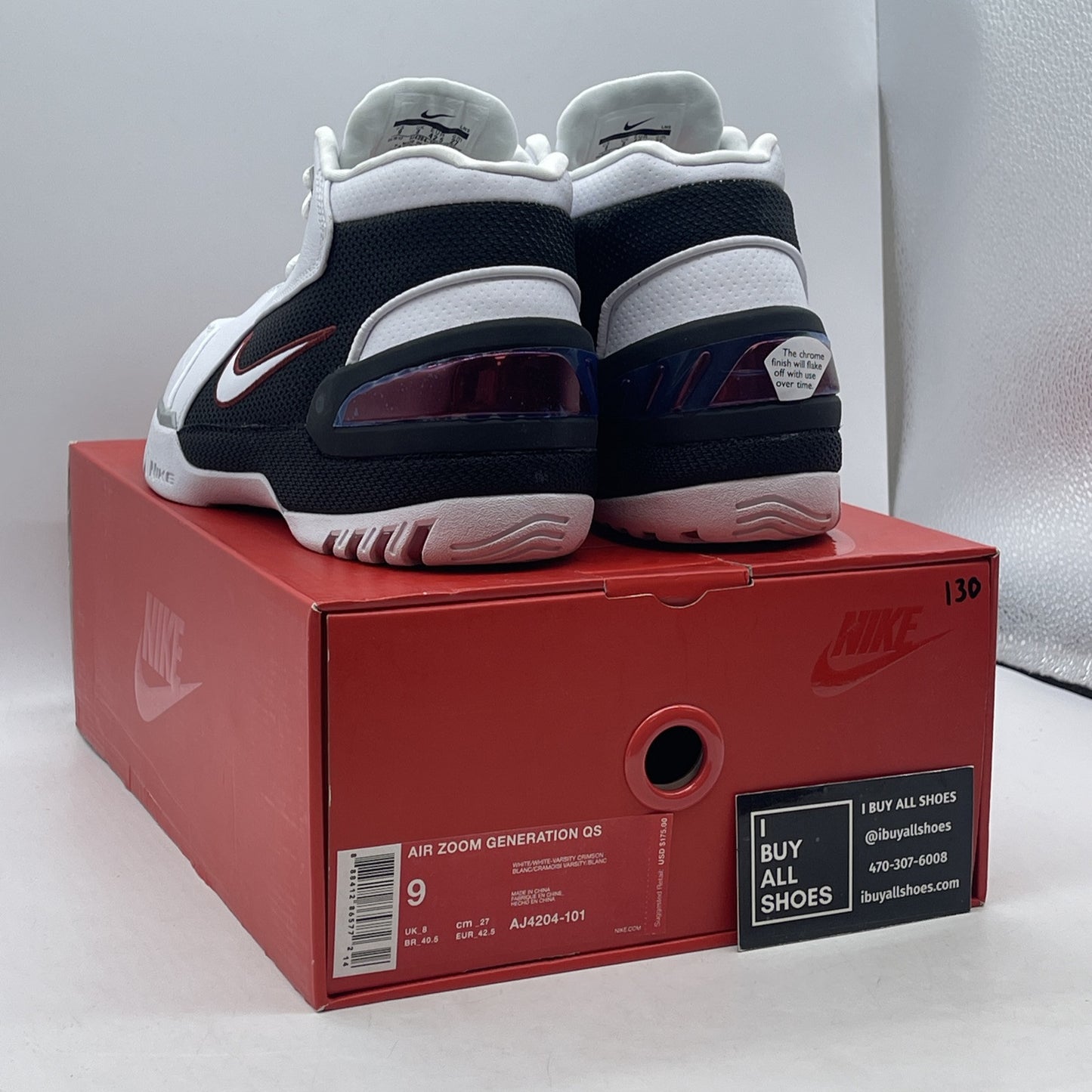 Size 9 - Nike Air Zoom Generation Retro QS Suede 2017 Debut (AJ4204-101)