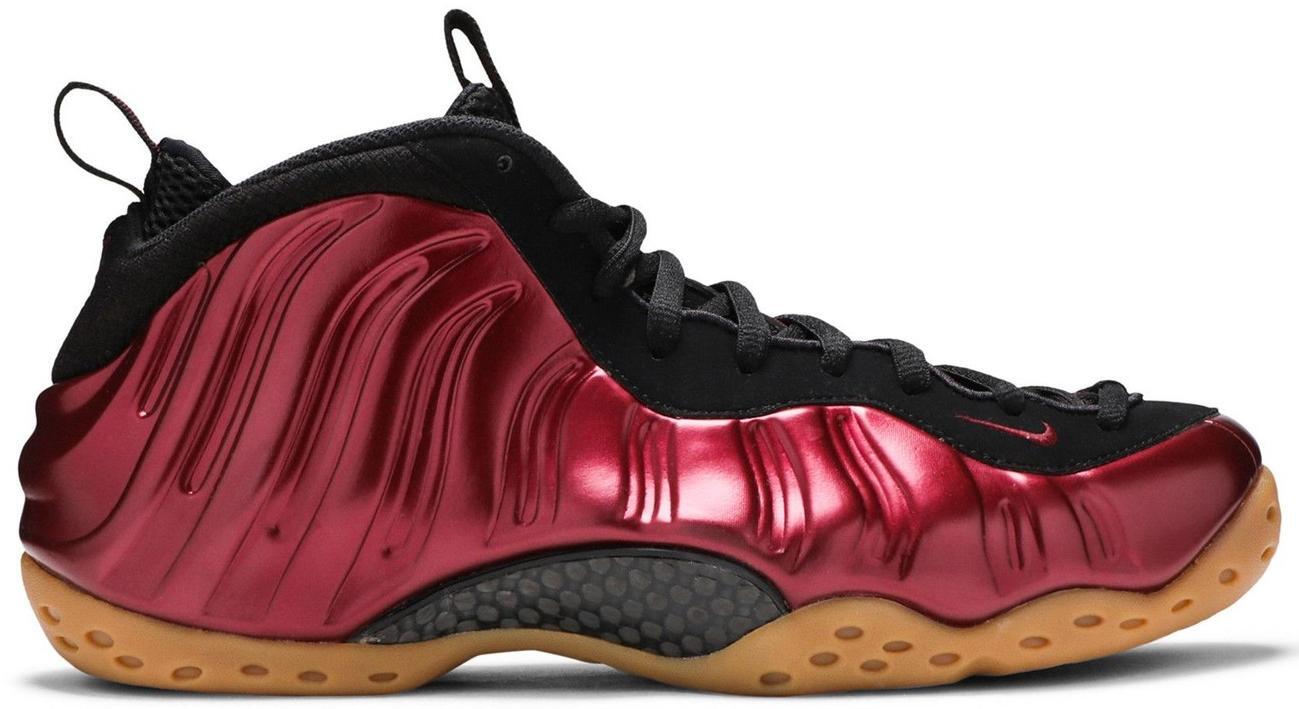 Size 9.5 - Nike Air Foamposite One Night Maroon Black Suede (314996-601)