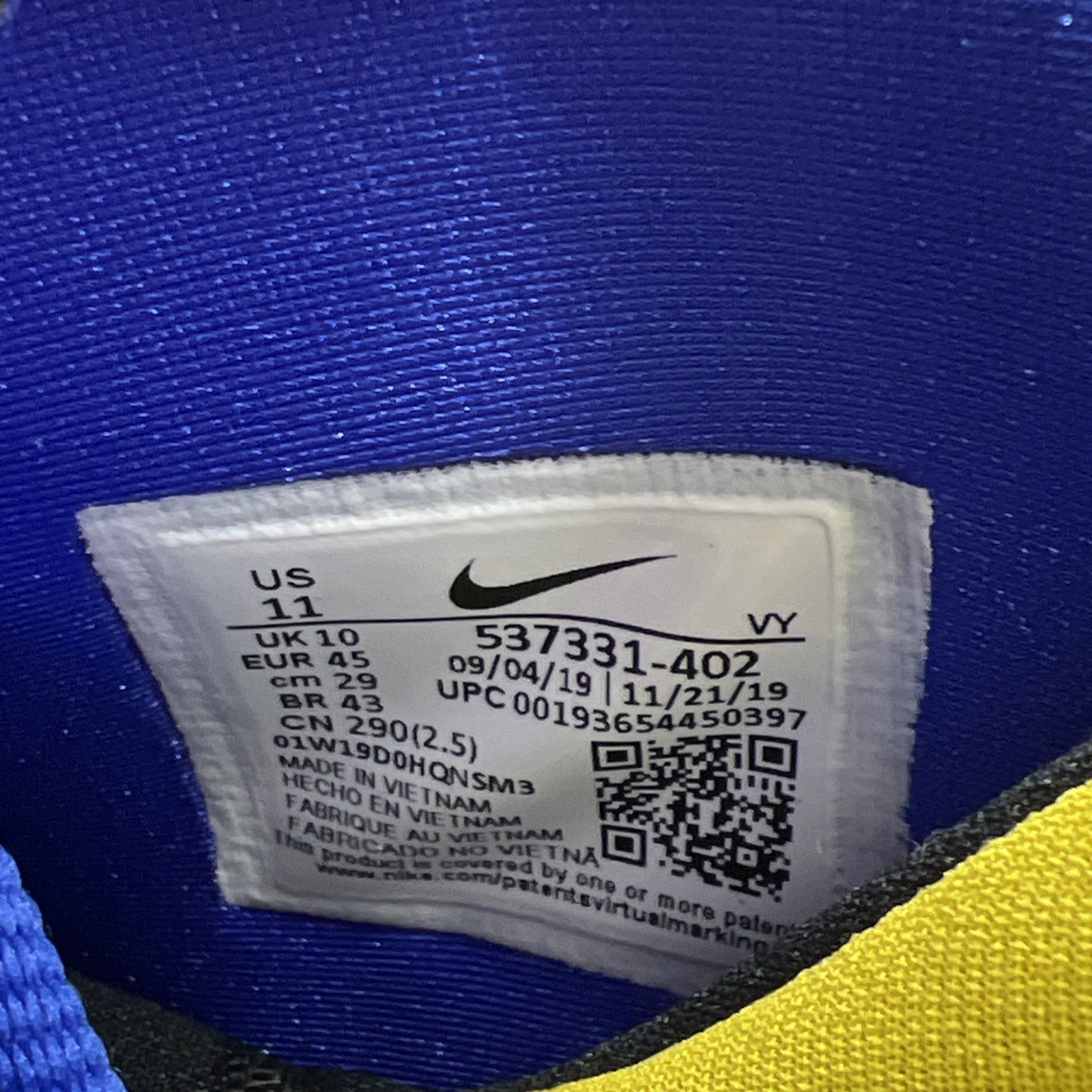Size 11 - Nike Air Penny 5 Blue Chips (537331-402)