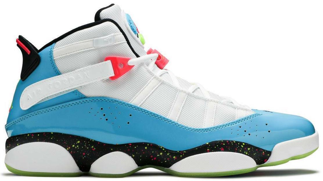 Size 13 - Air Jordan 6 Rings Blue Fury Cyber Pink (CK0018-100)