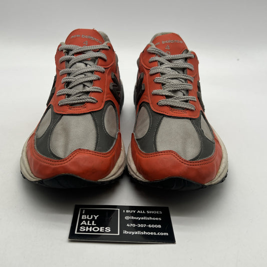 Size 11.5 - New Balance 990V4 Made in USA Low Mahogany Orange Grey - (M489OS)