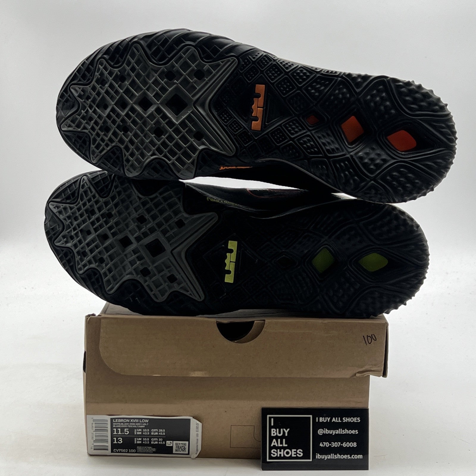 Size 11.5 - Nike LeBron 18 Low Air Max 95 Greedy (CV7562-100)