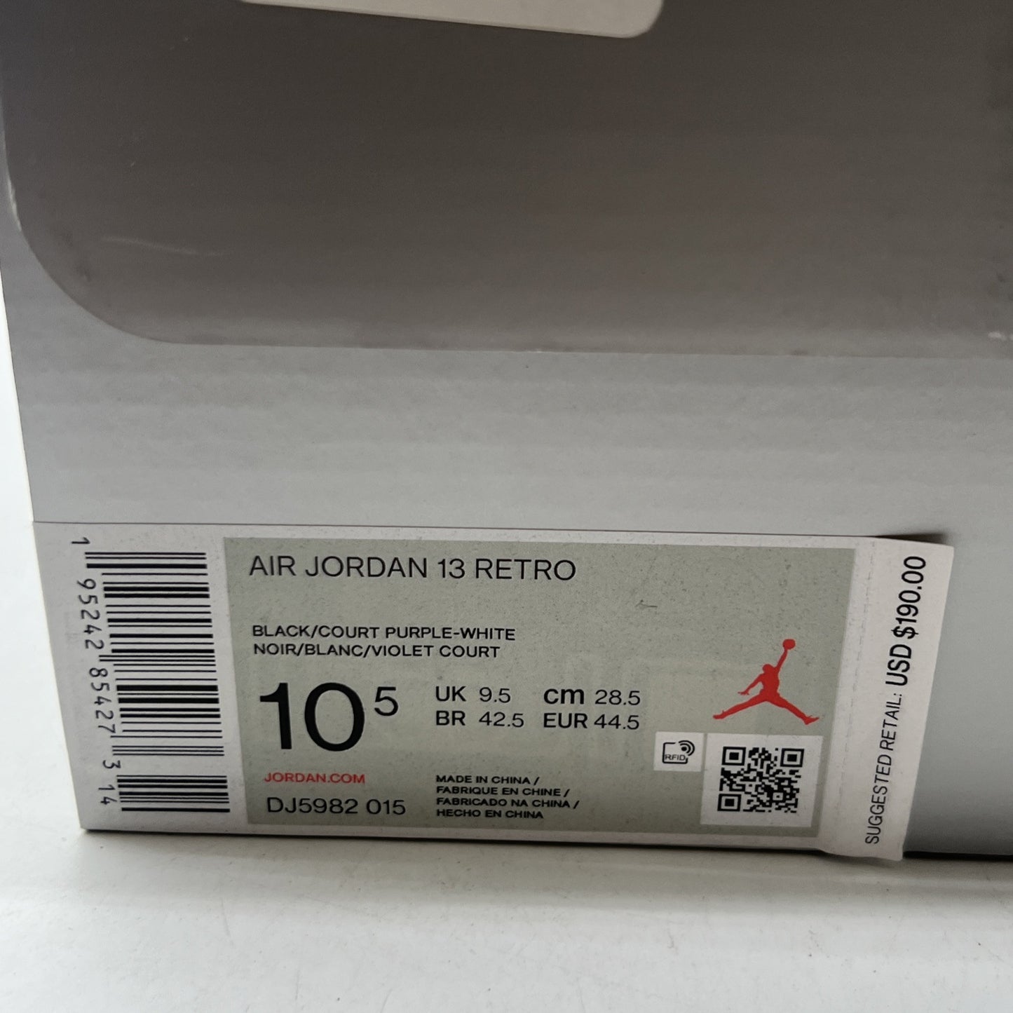 Size 10.5 - Air Jordan 13 Retro Court Purple (DJ5982-015)