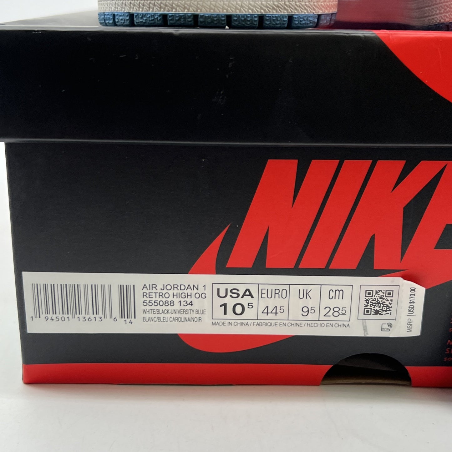 Size 10.5 - Air Jordan 1 Retro OG High University Blue (555088-134)