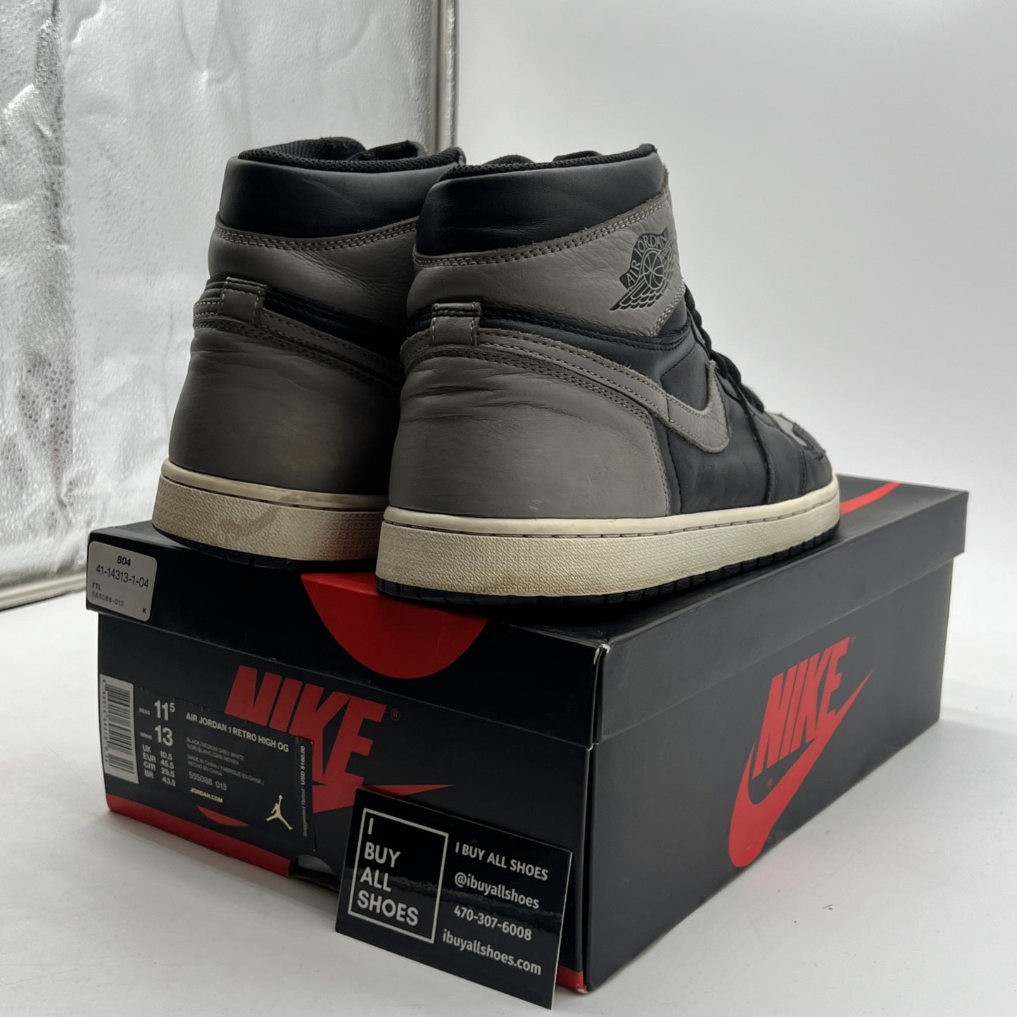 Size 11.5 - Air Jordan 1 Retro OG High Shadow (555088-013)