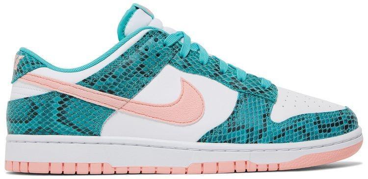 Size 10 - Nike Dunk Low Washed Teal Snakeskin Suede Leather (DR8577-300)