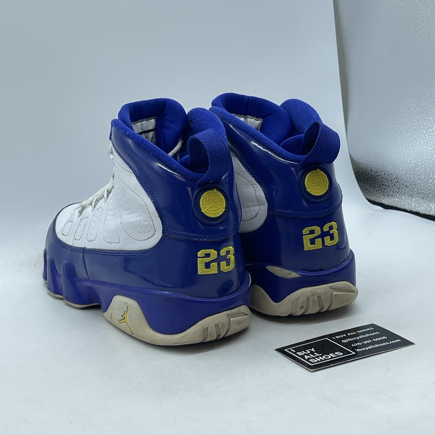 Size 11 - Air Jordan 9 Retro Kobe Blue Yellow White Leather (302370-121)