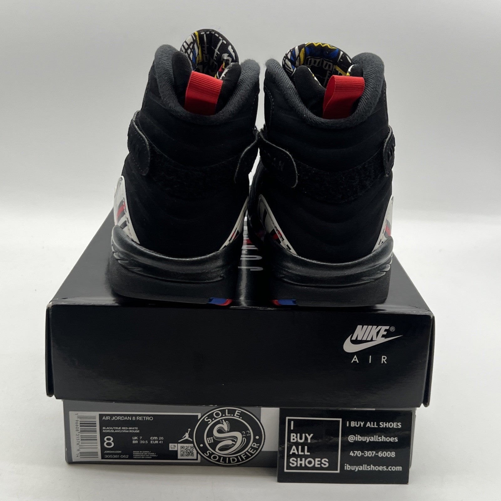 Size 8 - Air Jordan 8 Retro Mid Playoff (305381-062)