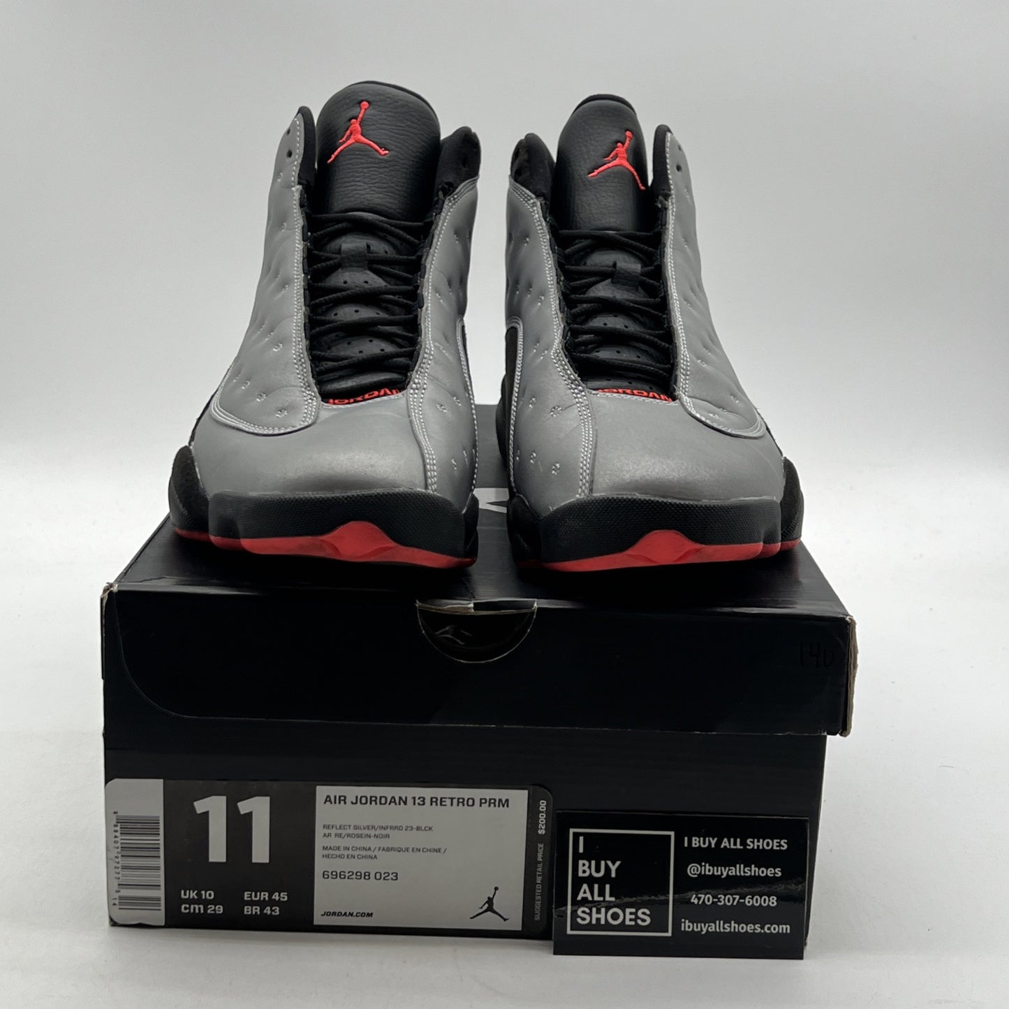 Size 11 - Air Jordan 13 Retro Reflective Silver (696208-023)