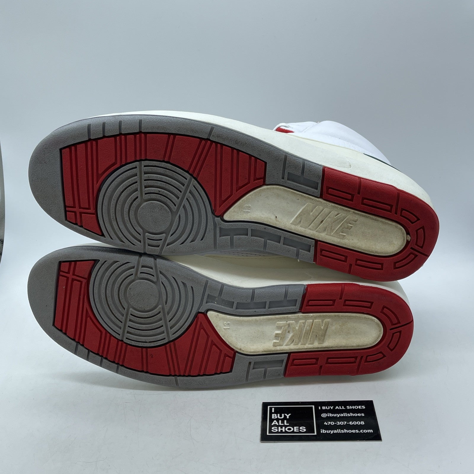 Size 13 - Air Jordan 2 Retro Origins White Red Green Suede Leather (DR8884-101)