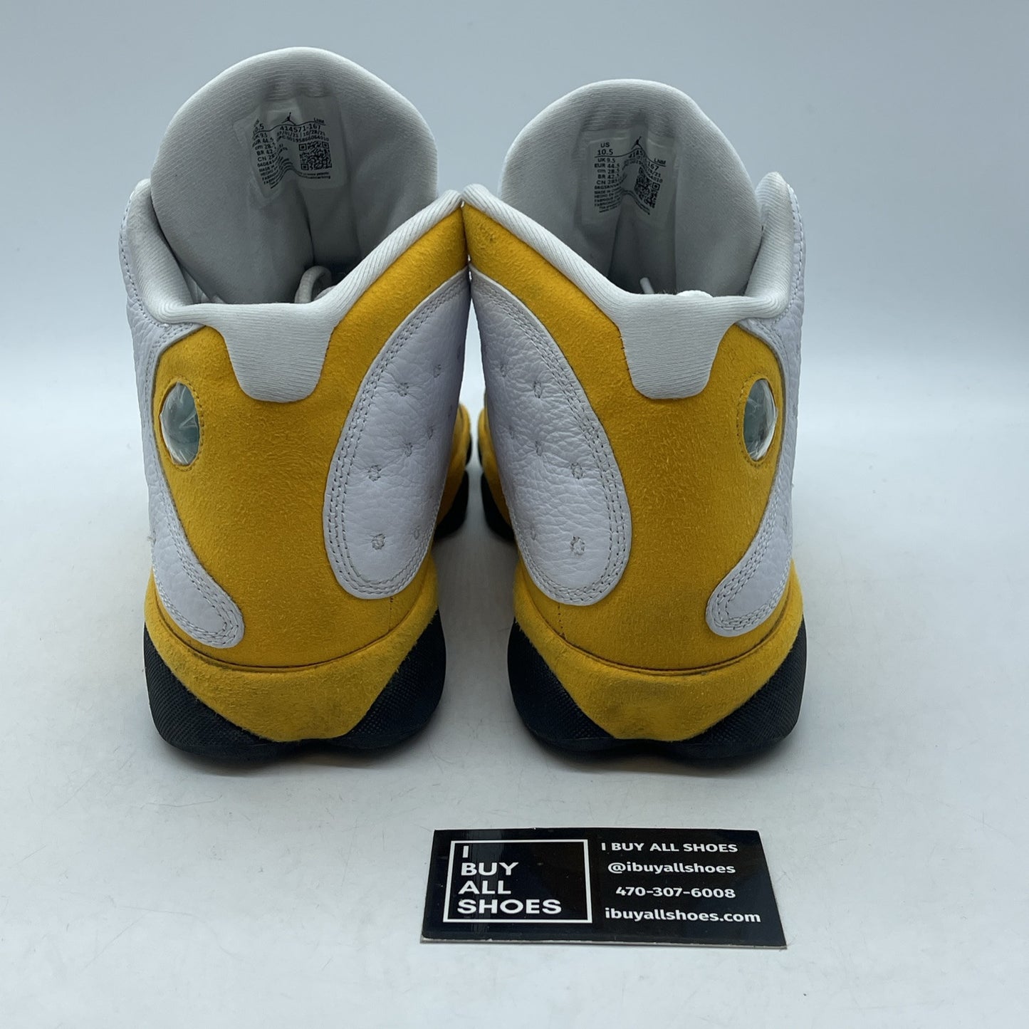 Size 10.5 - Jordan 13 Del Sol 2022 Yellow White Suede Leather (414571-167)