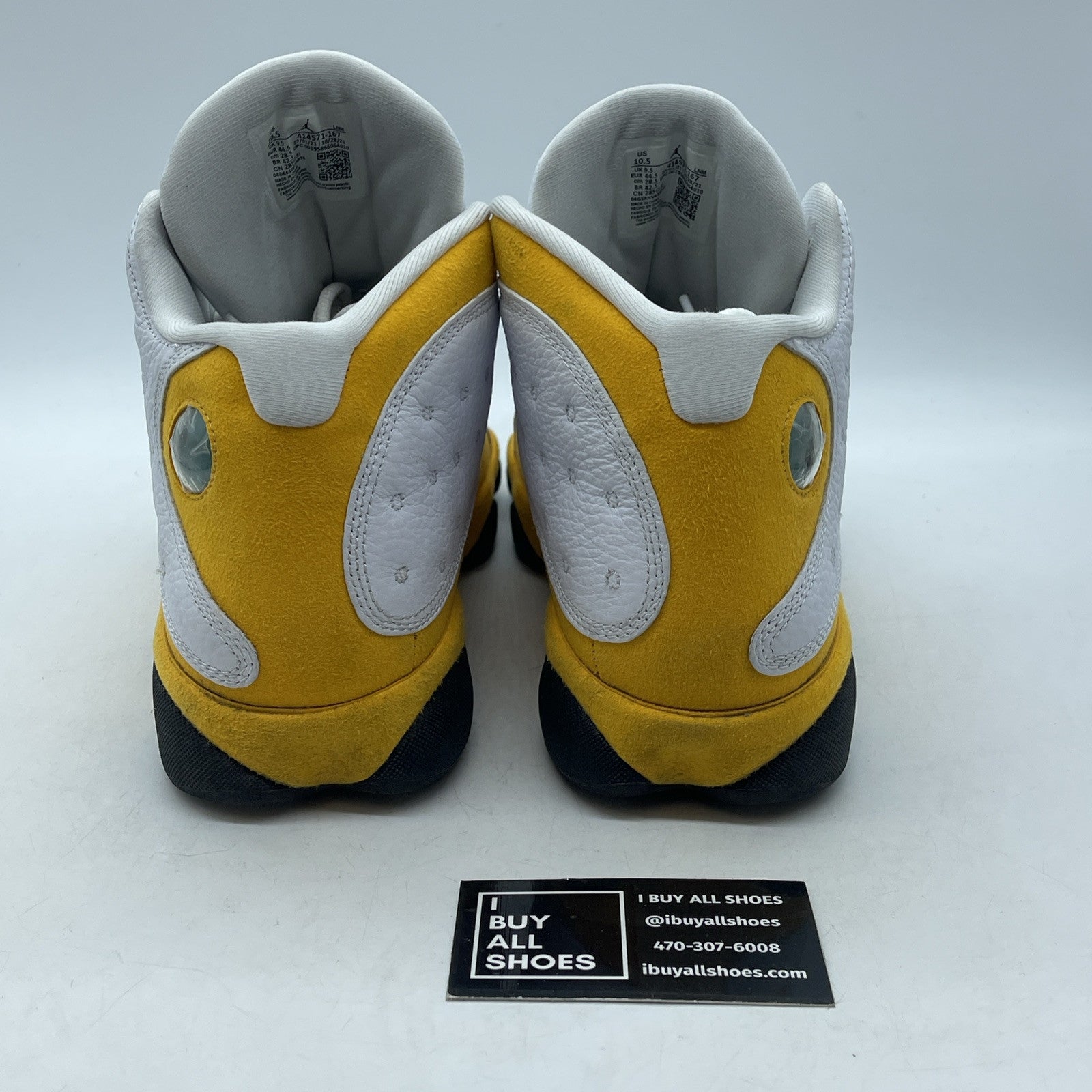 Size 10.5 - Jordan 13 Del Sol 2022 Yellow White Suede Leather (414571-167)