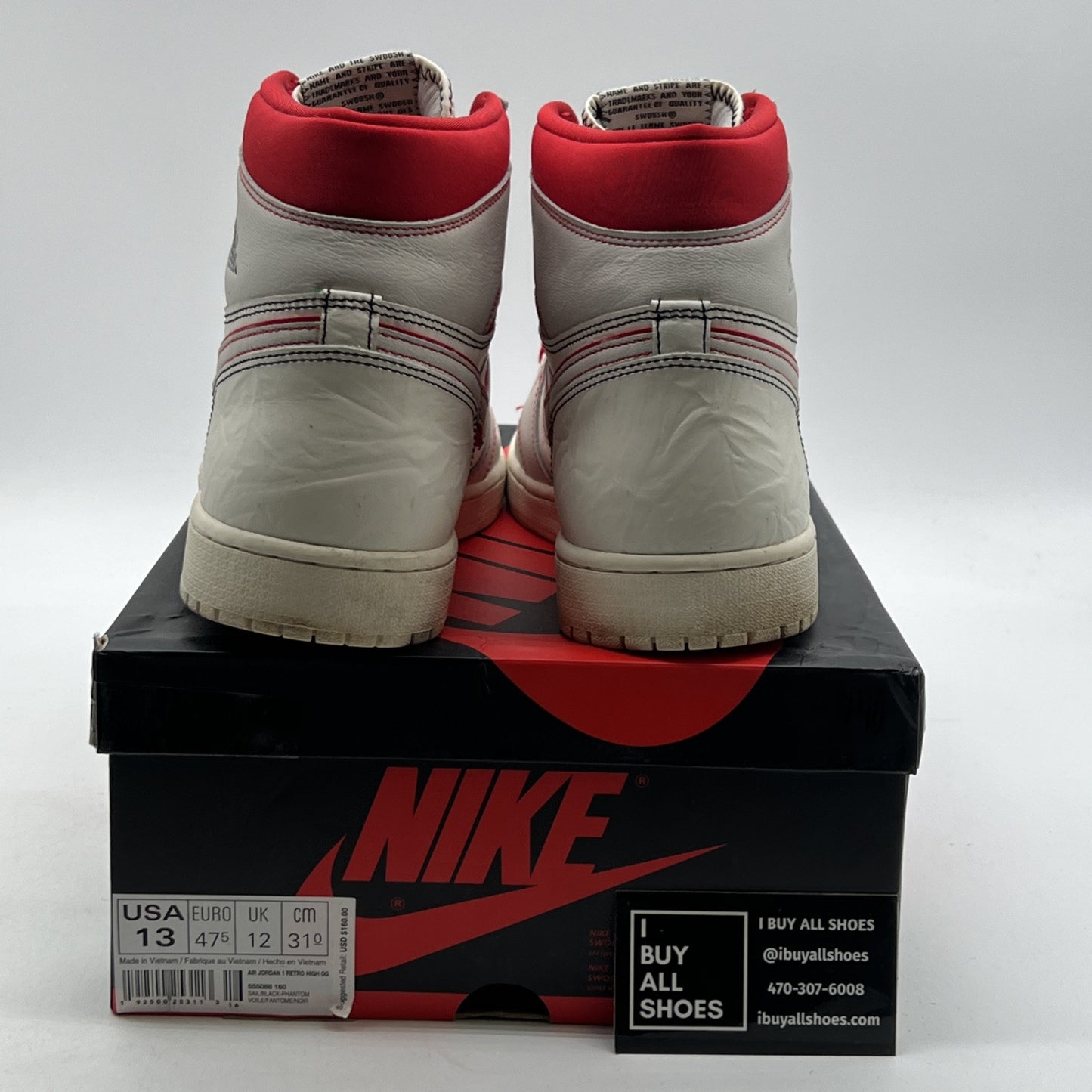 Size 13 - Air Jordan 1 Retro OG High Phantom (555088-160)